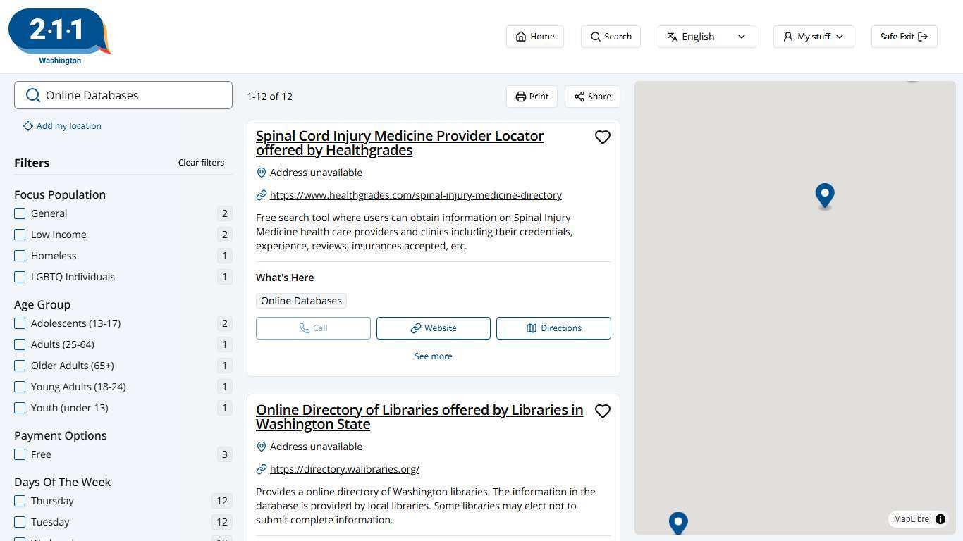 Online Databases - 12 results